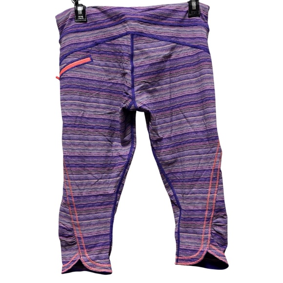 Lululemon | Women's Striped Crop Leggings - Picture 1 of 7